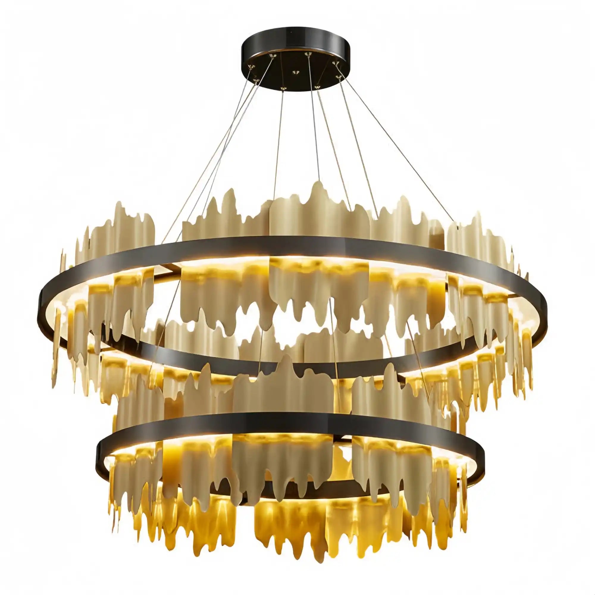 Dahlia Multiple Tier Round Chandelier - Blushlighting