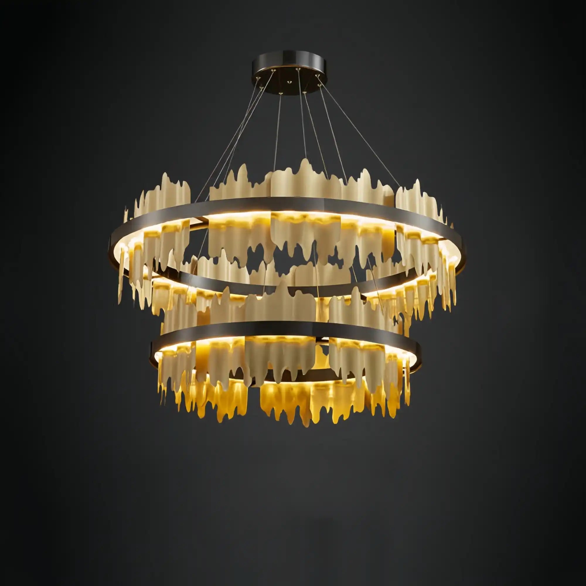 Dahlia Multiple Tier Round Chandelier - Blushlighting