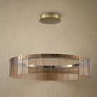 Dalton Glass Circular Chandelier 39" - Blushlighting