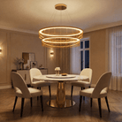 Dalton Oval Glass Chandelier 59" - Blushlighting