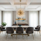 Dandelion Round Chandelier 22''30''43'' - Silver22"Blushlighting