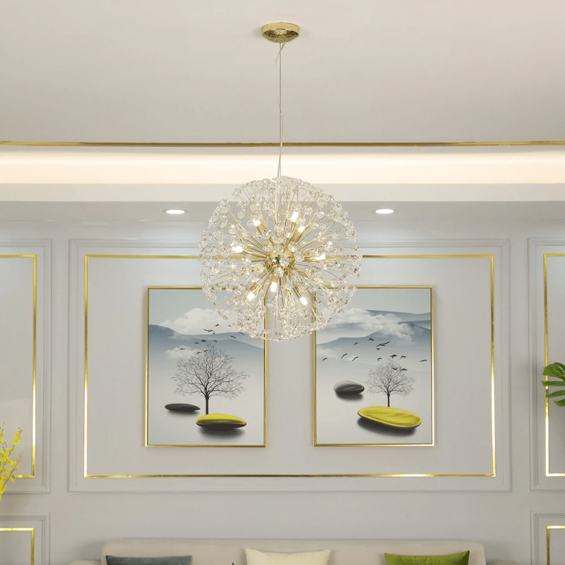 Dandelion Spherical Crystal Pendant Light - Blushlighting
