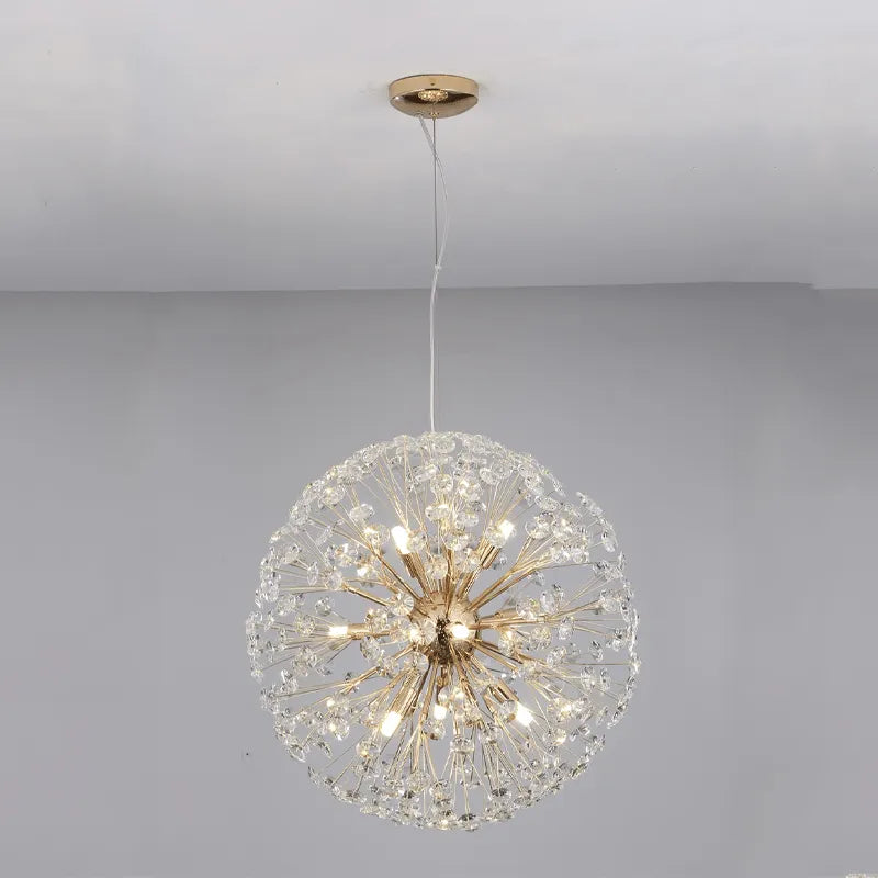 Dandelion Spherical Crystal Pendant Light - Blushlighting
