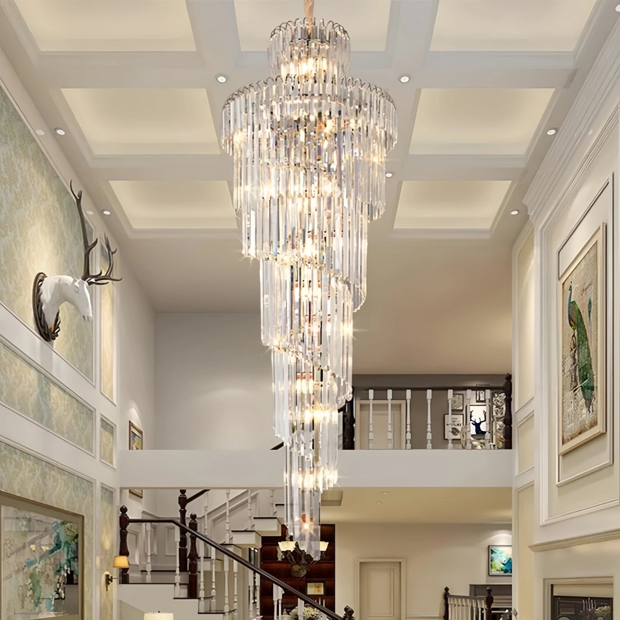 Danilo Multiple Tier Crystal Chandelier - Blushlighting