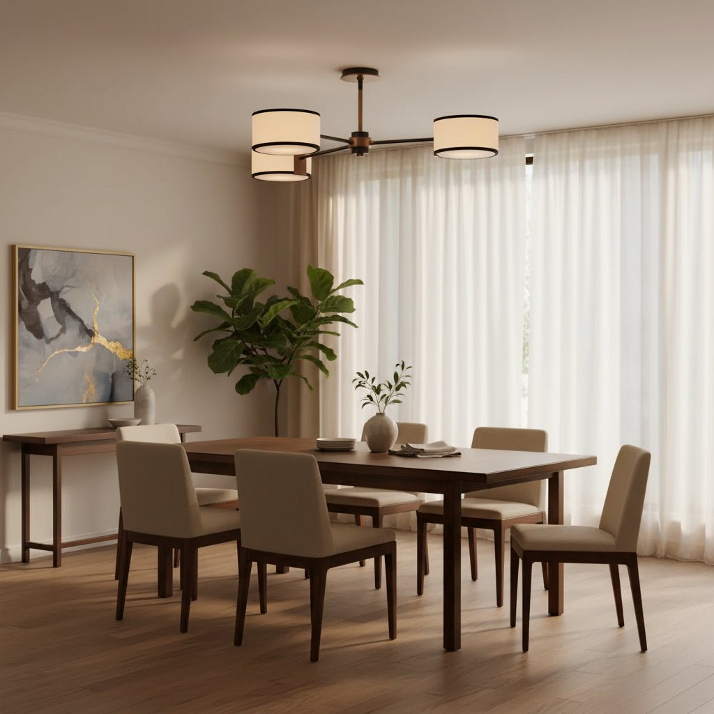 Daphne Fabric Flush Mount-Lighting-Blushlighting-Blushlighting