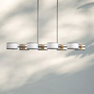 Daphne Linear Chandelier 62"-Lighting-Black & White-Blushlighting