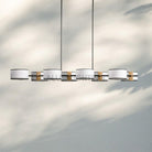 Daphne Linear Chandelier 62" - Black & WhiteBlushlighting