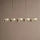 Daphne Linear Chandelier 62" 72" - Ecru72"Blushlighting