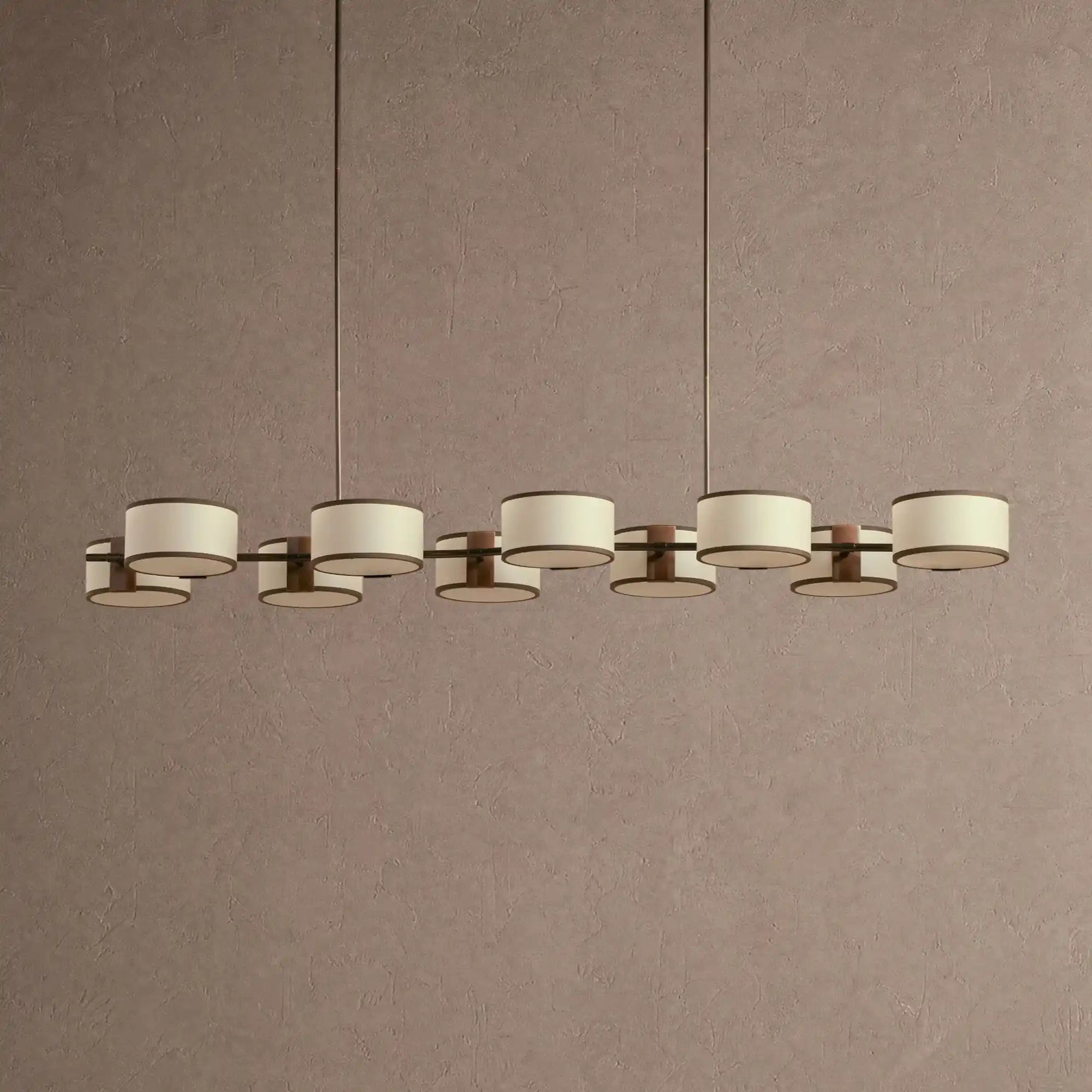 Daphne Linear Chandelier 62" 72" - Ecru72"Blushlighting