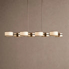 Daphne Linear Chandelier 62" 72" - Ecru62"Blushlighting