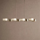 Daphne Linear Chandelier 62" 72" - Ecru62"Blushlighting