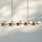 Daphne Linear Chandelier 62" 72" - Ecru72"Blushlighting