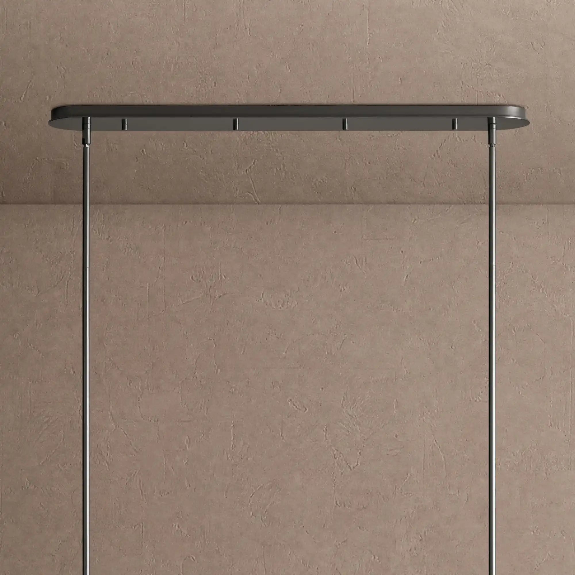 Daphne Linear Chandelier 62" 72" - Black & White72"Blushlighting