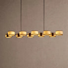 Daphne Linear Chandelier 62" 72" - Ecru72"Blushlighting