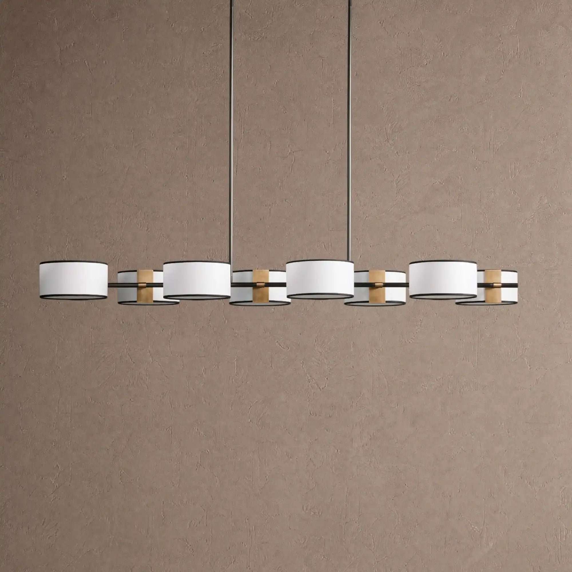 Daphne Linear Chandelier 62" 72" - Black & White62"Blushlighting