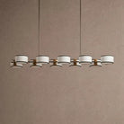 Daphne Linear Chandelier 62" 72" - Black & White72"Blushlighting