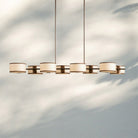 Daphne Linear Chandelier 62" - EcruBlushlighting