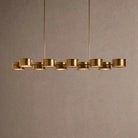 Daphne Metal Linear Chandelier - Brass72"Blushlighting