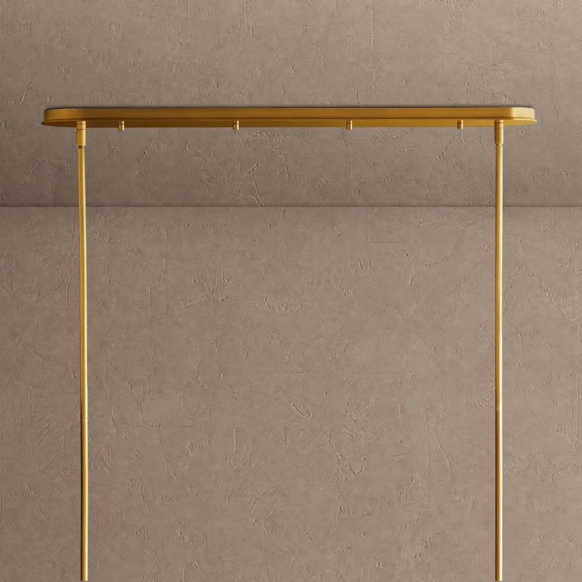 Daphne Metal Linear Chandelier - Warm Black72"Blushlighting