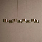 Daphne Metal Linear Chandelier - Warm Black62"Blushlighting