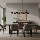 Daphne Metal Linear Chandelier-Lighting-Blushlighting-Warn Bronze-72"-Blushlighting