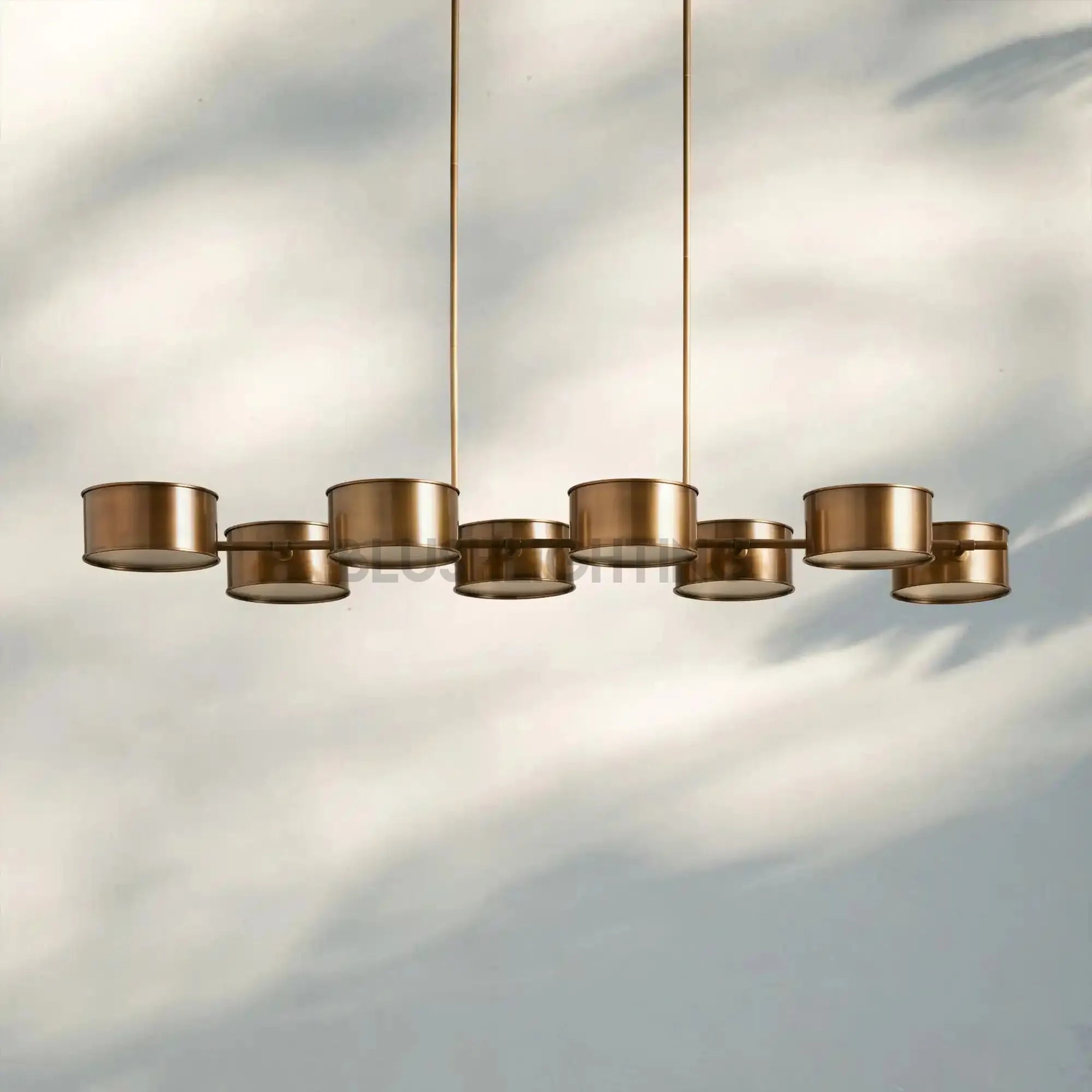 Daphne Metal Linear Chandelier-Lighting-Blushlighting-Blushlighting