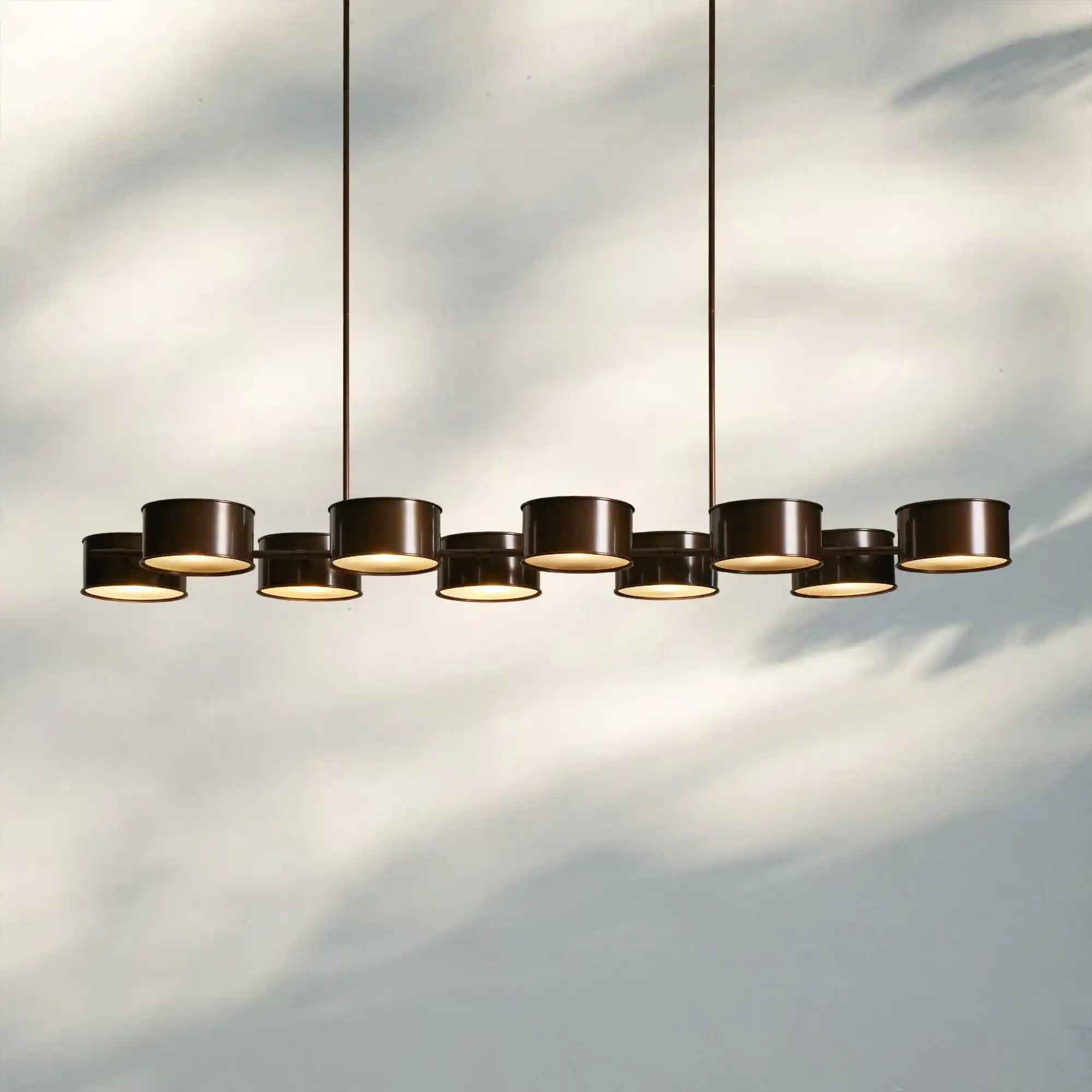Daphne Metal Linear Chandelier-Lighting-Blushlighting-Blushlighting