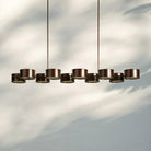Daphne Metal Linear Chandelier-Lighting-Blushlighting-Blushlighting