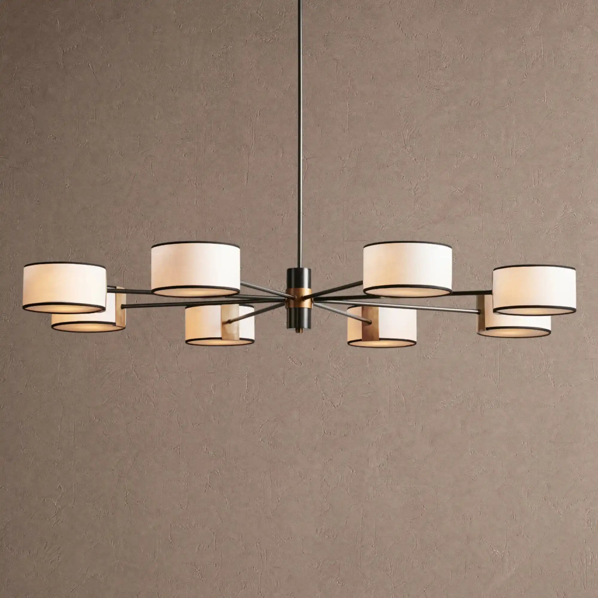 Daphne Round Chandelier 48''60'' - 60"Black & WhiteBlushlighting