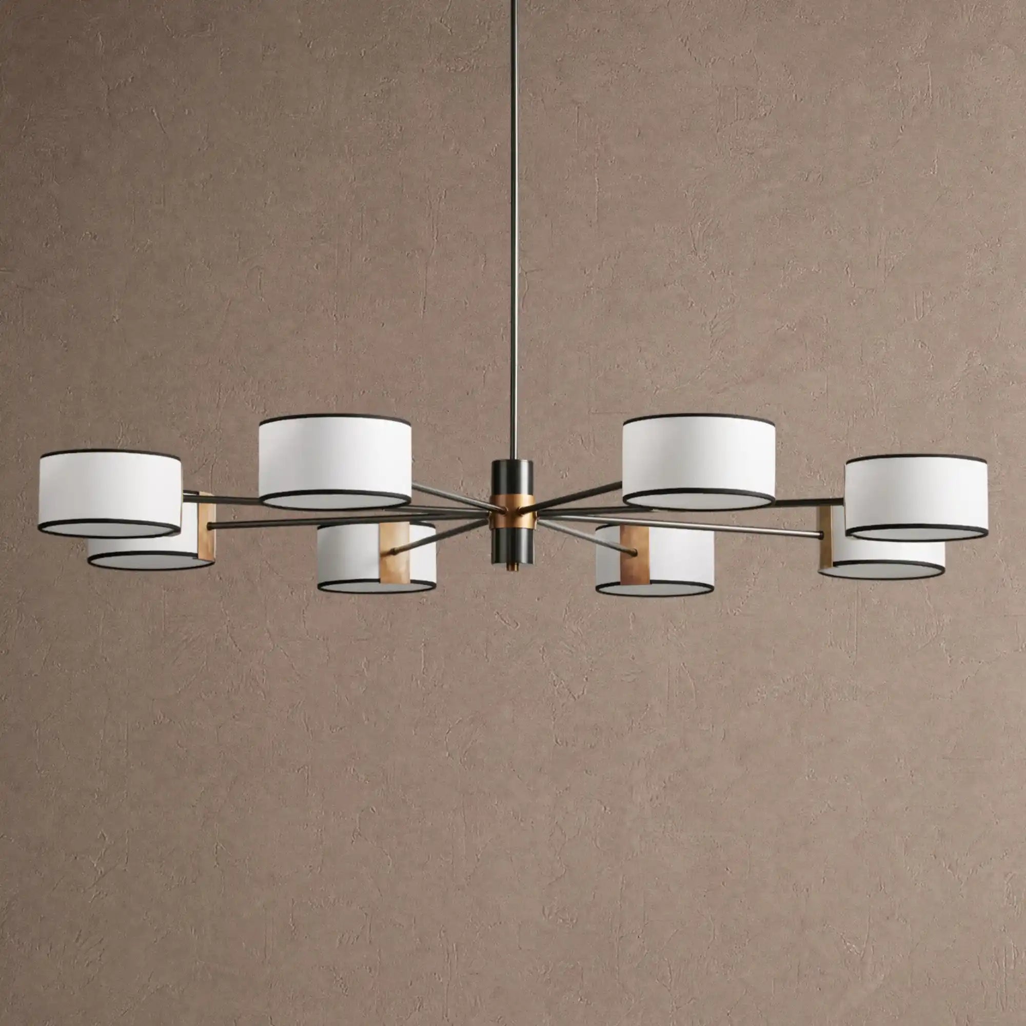Daphne Round Chandelier 48''60'' - 60"Black & WhiteBlushlighting