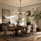Daphne Round Chandelier 48''60'' - 48"Black & WhiteBlushlighting