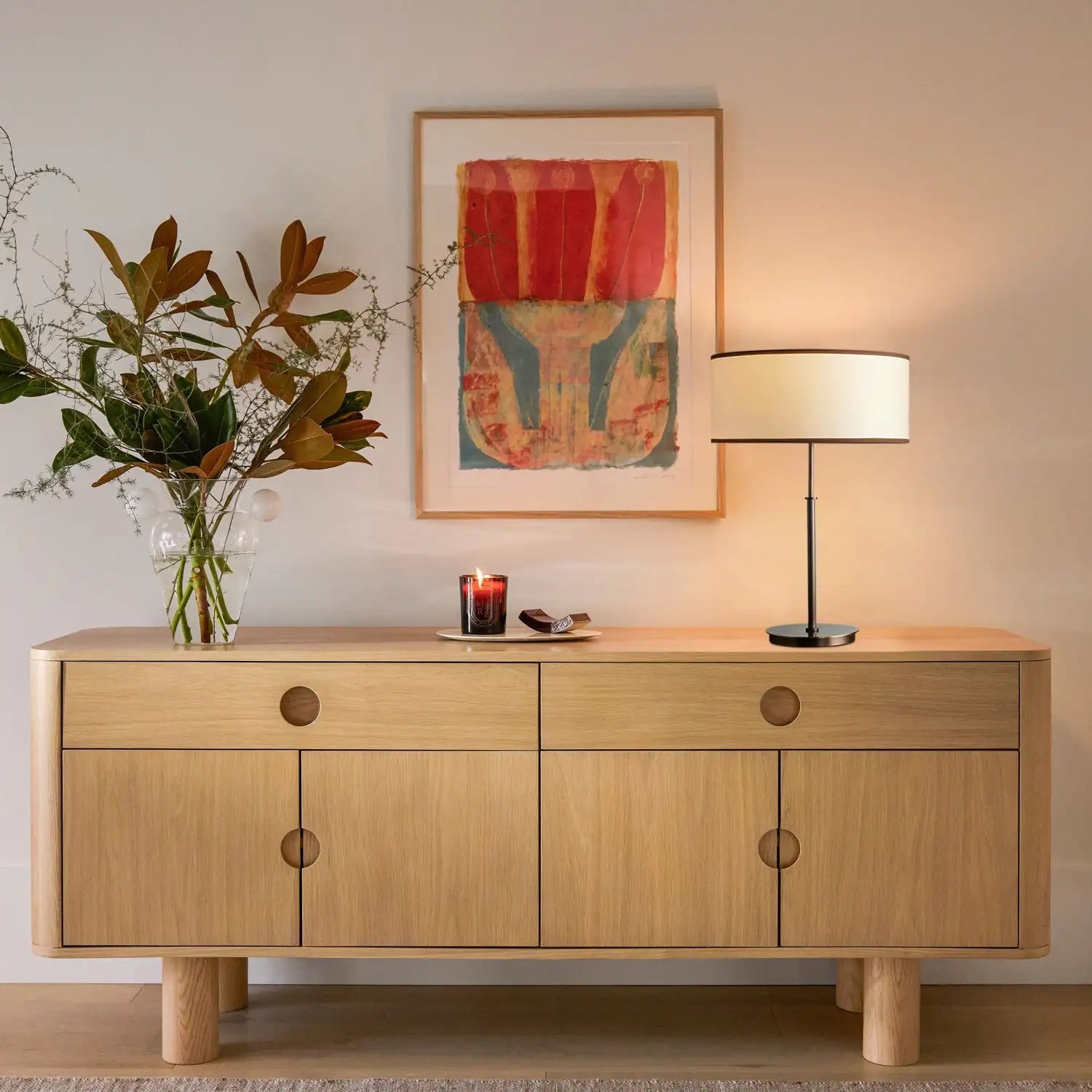 Daphne Table Lamp - EcruBlushlighting