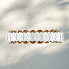 Darla Chandelier Sculpted Leaves 39" - Blushlighting