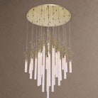 Davina Modern Glass Round Chandelier 47" - Blushlighting
