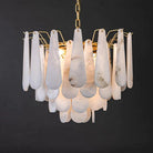 Deborah Alabaster Foyer Chandelier Lighting, Luxury Modern Lighting - D 21.7"Blushlighting