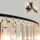Decorative 6/ 8/ 10/ 12 - Light Crystal Ceiling Chandelier Triangular Prism Island Light Fixture Metal Shade for Living Room - 2 Layers/ 12+6 Lights/ D41.3"*H29.5"/37kgGoldWarm LightBlushlighting