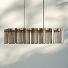 Delsia Oval Chandelier-72''-Bronze-Smoke