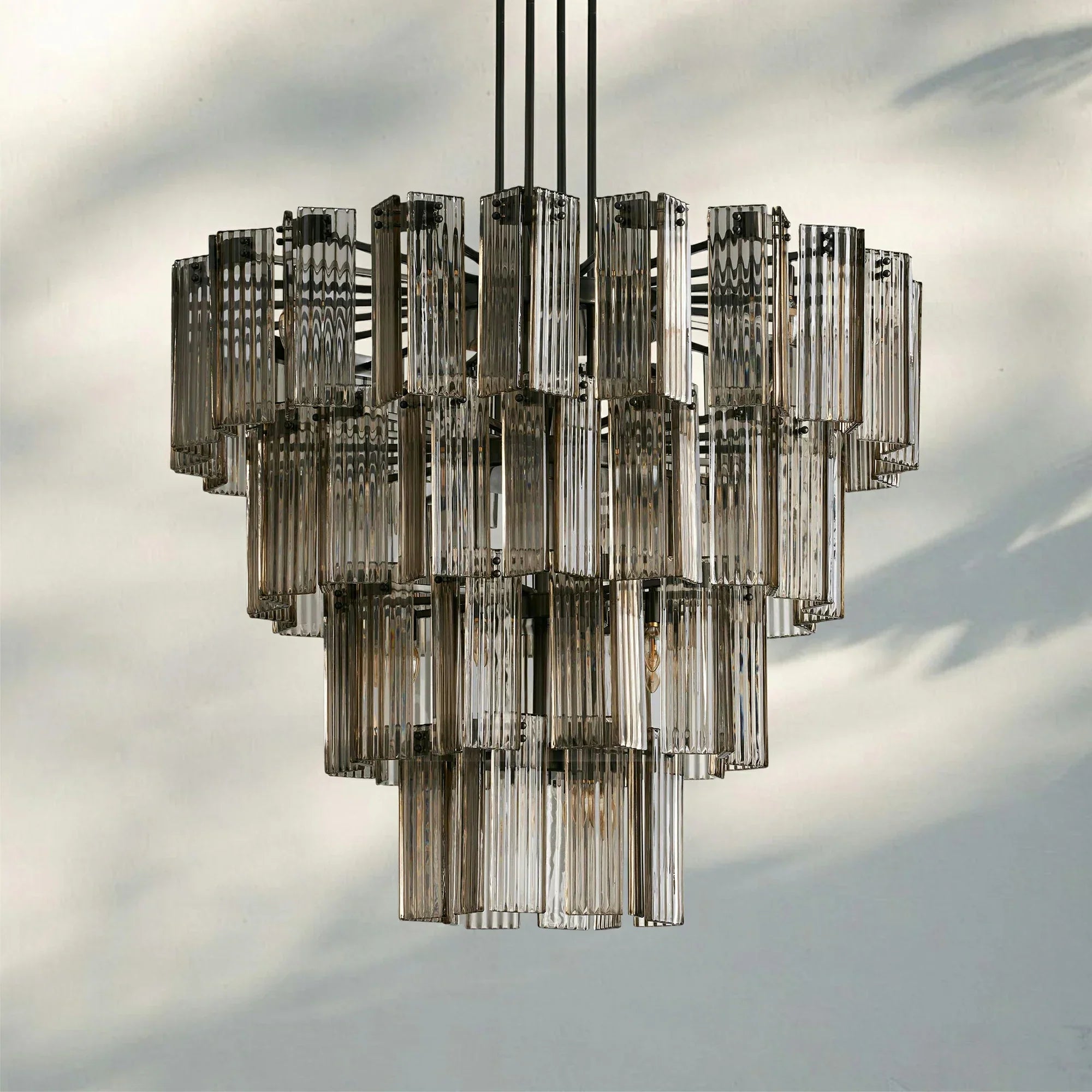 Delsia Round Chandelier 38''48''60''-48‘’-Bronze-Smoke