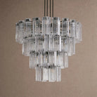 Delsie Round Chandelier 38''48''60'' - 48‘’BrassSmokeBlushlighting