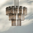 Delsie Round Chandelier 38''48''60'' - 60‘’BrassSmokeBlushlighting