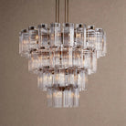 Delsie Round Chandelier 38''48''60'' - 48‘’BrassClearBlushlighting