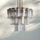 Delsia Round Chandelier 38''48''60''-38‘’-Brass-Clear