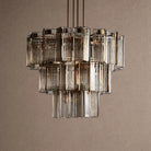 Delsie Round Chandelier 38''48''60'' - 38‘’BrassSmokeBlushlighting
