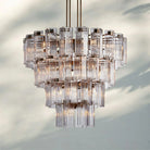 Delsia Round Chandelier 38''48''60''-48‘’-Brass-Clear