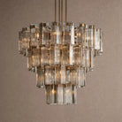 Delsie Round Chandelier 38''48''60'' - 48‘’BrassSmokeBlushlighting