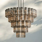 Delsie Round Chandelier 38''48''60'' - 60‘’BronzeSmokeBlushlighting