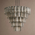 Delsie Round Chandelier 38''48''60'' - 60‘’BlackSmokeBlushlighting