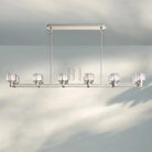 Demart Double Linear Chandelier 54'' 72''-72"W x 13¼"D x 7"H-Polished Nickel-