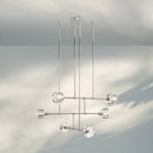 Demart Mobile 3-Tier Round Chandelier 48'' 62''-48''-Polished Nickel-