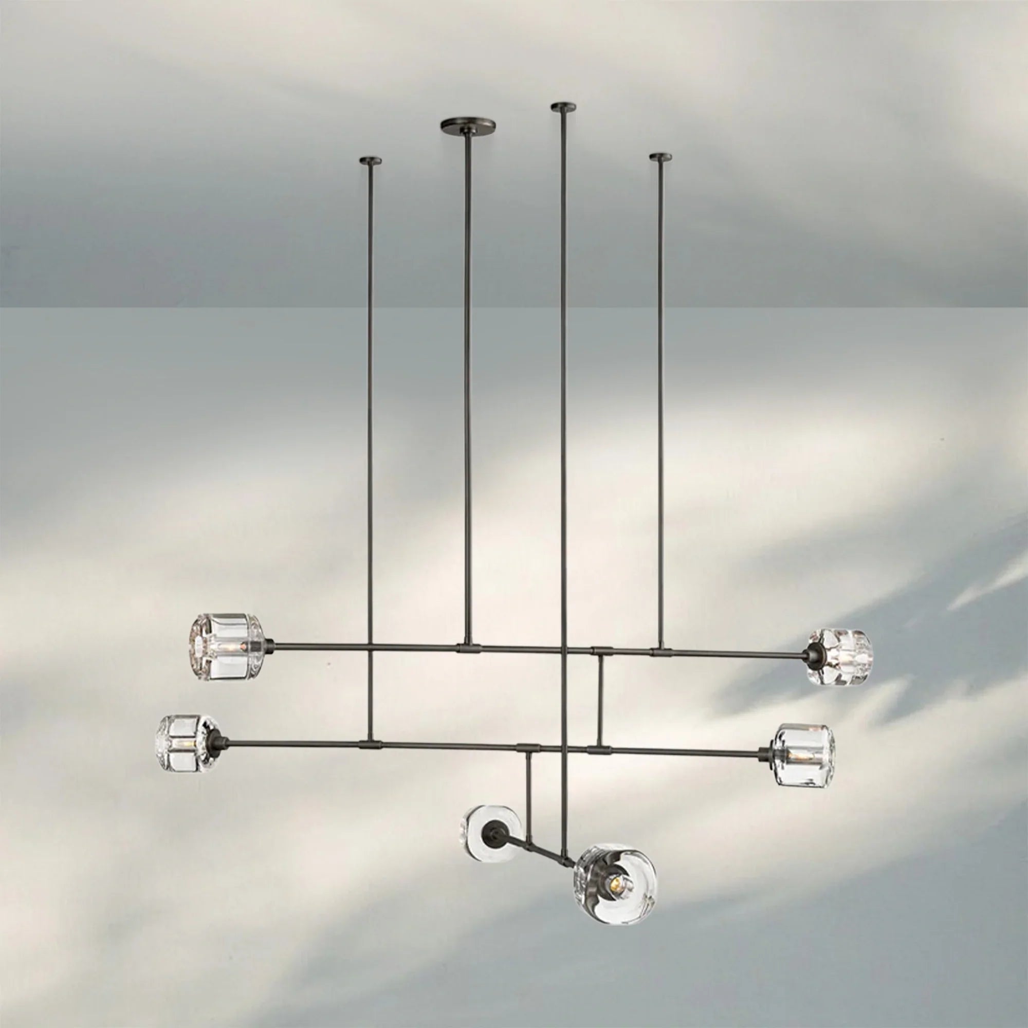 Demart Mobile 3-Tier Round Chandelier 48'' 62''-62''-Bronze-